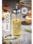 Turuncu 500 ml cam yağlık ve sirkelik, pratik kullanım, şeffaf tasarım 1