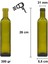 Yeşil 6'lı 500 ml Kapaklı Cam Şişe, Kapüşonlu, Kilitli, Çok Amaçlı, Yuvarlak 2