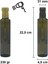 250 ml Yeşil Dorika Kilitli Kapaklı ve Kapüşonlu Yuvarlak 250 cc Boş Cam Şişe 40 Adet 2