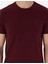 Erkek Bordo %100 Pamuk Slim Fit Bisiklet Yaka Basic Tişört 50306980-VR014 6