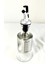 200ml şık cam yağdanlık, damlatmaz, kapaklı, ölçülü, beyaz renkli, 1 parça 2