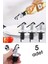 5 Adet Yağdanlık Tıpası, Uçlu, Sızdırmaz, Kapaklı, 7 ml, Gümüş, Çoklu Paket 1