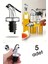 5 Adet Yağdanlık Tıpası, Uçlu, Sızdırmaz, Kapaklı, 7 ml, Gümüş, Çoklu Paket 3