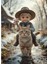 Kedi Sırtında Şapkalı Çocuk Mdf Tablo 1