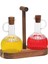 Şık 2'li Cam Yağlık Takımı, Beyaz, Modern ve Kullanışlı Tasarım, 300 ml, 3 Parça 1