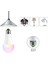 9W RGB Led Ampul 16 Renk Uzaktan Kumandalı Renk Değiştiren Dekoratif Işık 5