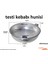 Gri Alüminyum Testi Kebabı Huni, Metal Kebab Yapım Aracı, 1 Parça 2
