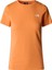 Simple Dome Slim Kadın Turuncu Yuvarlak Yaka Tişört 1