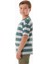 Çizgili Yazı Nakışlı Erkek Çocuk Tişört 4