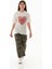 Kalp ve Love Yazı Baskılı Kız Çocuk Oversize Tişört 3