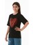 Kalp ve Love Yazı Baskılı Kız Çocuk Oversize Tişört 1