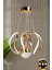 Clasy Model Gold Kaplama 3 Renk Metal Salon Mutfak Oturma Yatak Odası Modern LED Sarkıt Avize 1