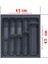 Gri Renkli 45x45 Çekmece İçi Kaşıklık, Pratik ve Şık Saklama Çözümü 1
