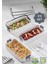 3 Katlı Taşınabilir Yemek Kabı – Lunch box Diyet Beslenme Kutusu Saklama Kabı Çatal Kaşıklı Gri 1