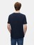 Erkek Kısa Kollu Sıfır Yaka Sıgn Baskılı Regular Lacivert T-shırt 3