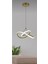 Eskitme Satin Bronz Imza LED Şeritli Avize 3