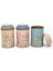3'lü Metal Saklama Kabı Seti, 10.5 Cm, Çok Renkli, Dayanıklı ve Şık Tasarım 3