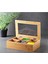 Bambu Çay Kutusu - 6 Bölmeli Mıknatıslı Kapak - Bambu Organizer Kutu 3
