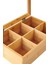 Bambu Çay Kutusu - 6 Bölmeli Mıknatıslı Kapak - Bambu Organizer Kutu 4