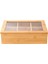Bambu Çay Kutusu - 6 Bölmeli Mıknatıslı Kapak - Bambu Organizer Kutu 5