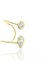 Gümüş Altın Yaldızlı Zirkon Taşlı Damla Kıkırdak Küpe SGTL12220GOLD 1