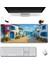 Sonictouch Ultragrand Mavi Beyaz Bodrum Evleri Dikişsiz Xxl Gaming Oyuncu Masaüstü Klavye Mouse Pad 40X90CM 1