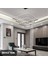 Modern 3lü Kare Sarkıt Beyaz Işık LED Avize Oturma Odası,salon 1