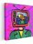 Dijital Kimlik - Pop Art Televizyon Figürü Kanvas Tablo 3
