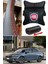 Fiat Egea Serisine Uyumlu Dikmeli Direksiyon Kılıfı Düz Kırmızı&2'li Oto Boyun Yastığı(Ultra Esnek) 2