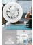 Hız Ayarlı Vantilatörlü 3 Işık Modlu Kumandalı Yeni Nesil LED Lamba (Led Light) 4