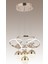 Papatya 3 Renk Gold ( Sarı Beyaz ve Gün Işığı ) Luxury LED Kristal Taşlı Avize Concept 2