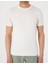 Erkek Ekru Slim Fit %100 Pamuk Bisiklet Yaka Triko Tişört 50307312-VR019 6