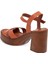 Turuncu Deri Kadın Sandalet - K24Y1SN67239-M39 2