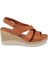 Taba Deri Kadın Sandalet - K24Y1SN67149-A29 3
