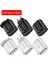 Şarj Kafası Qc3.0 LED Dayanıklı Hızlı Şarj 4 USB Adaptörü Şarj Kafaları Siyah Ab 40*90*25MM (Yurt Dışından) 5