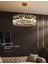 Modern Luxury Kristal Avize Kristal Taşlı Power LED Avize Bronz 50'lik 1