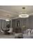 Modern Luxury Kristal Avize Kristal Taşlı Power LED Avize Bronz 50'lik 2