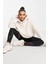 Sportswear Fleece Hoodie Oversized Kapüşonlu Bol Kesim Sweatshirt Ekru 4