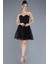 Straplez Kısa Simli Gece Elbisesi ABK2235 1