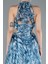 Halter Yaka Cut Out Uzun Empirme Saten Abiye ABU4686 4