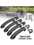9 Adet Set Abs Krom Kapı Kolu Trim Kapakları Transporter T5 T6 Caddy Van 2003-2015 Karbon Fiber Tarzı (Yurt Dışından) 2