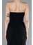 Straplez Yırtmaçlı Midi Davet Elbisesi ABK2254 4