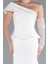 Pullu Tek Omuz Kollu Peplum Detay Uzun Abiye ABU4730 4