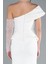 Pullu Tek Omuz Kollu Peplum Detay Uzun Abiye ABU4730 5