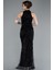 Halter Yaka Boncuklu Uzun Balık Abiye ABU4791 2