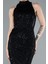 Halter Yaka Boncuklu Uzun Balık Abiye ABU4791 3
