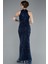 Halter Yaka Boncuklu Uzun Balık Abiye ABU4791 2