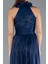 Halter Yaka Uzun Şifon Abiye Elbise ABU4811 4