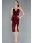 Askılı Yırtmaçlı Midi Pullu Davet Elbisesi ABK2286 1