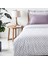 Tria Tek Kişilik Nevresim Takımı %100 Pamuk 210 Tc 83 Tel Saten Digital Baskılı Lila 160X220 cm 1